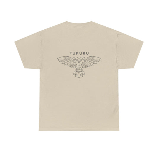 FUKURU Owl Cotton Tee - Comfortable Shirt