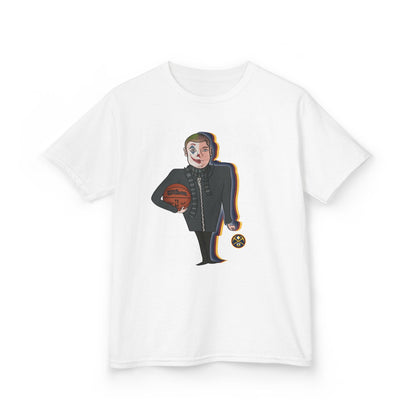 Cool Cartoon Basketball Kids Tee - Fun Sportswear for Young Athletes